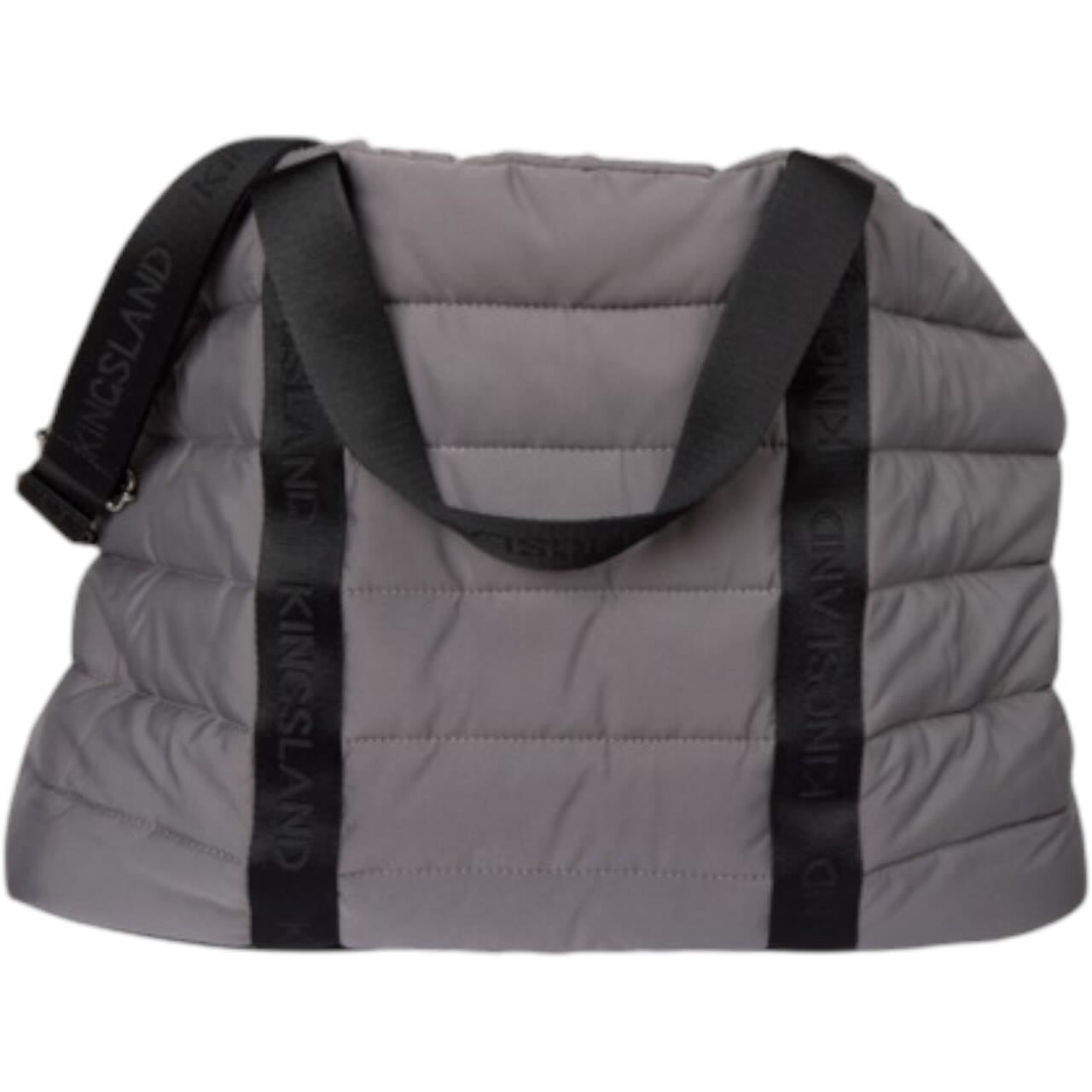 Transport & Sicherheit, graue gesteppte Tasche mit schwarzen Tragegurten von Kingsland. Transport & Sicherheit, graue gesteppte Tasche mit schwarzen Tragegurten von Kingsland.