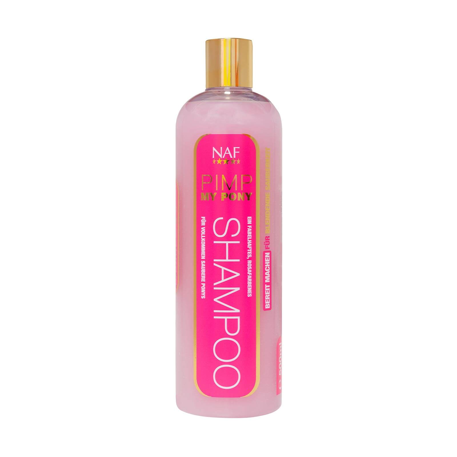 Pflegemittel Shopping Days, NAF PIMP MY PONY SHAMPOO Flasche vor weißem Hintergrund. Pflegemittel Shopping Days, NAF PIMP MY PONY SHAMPOO Flasche vor weißem Hintergrund.