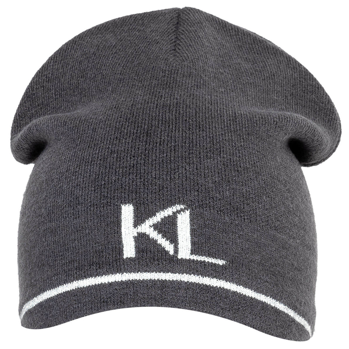 Mütze Damen KLVidalia Ladies Knitted Hat HW 2024, Grey Forged Iron, Produkt allein auf weißem Hintergrund.