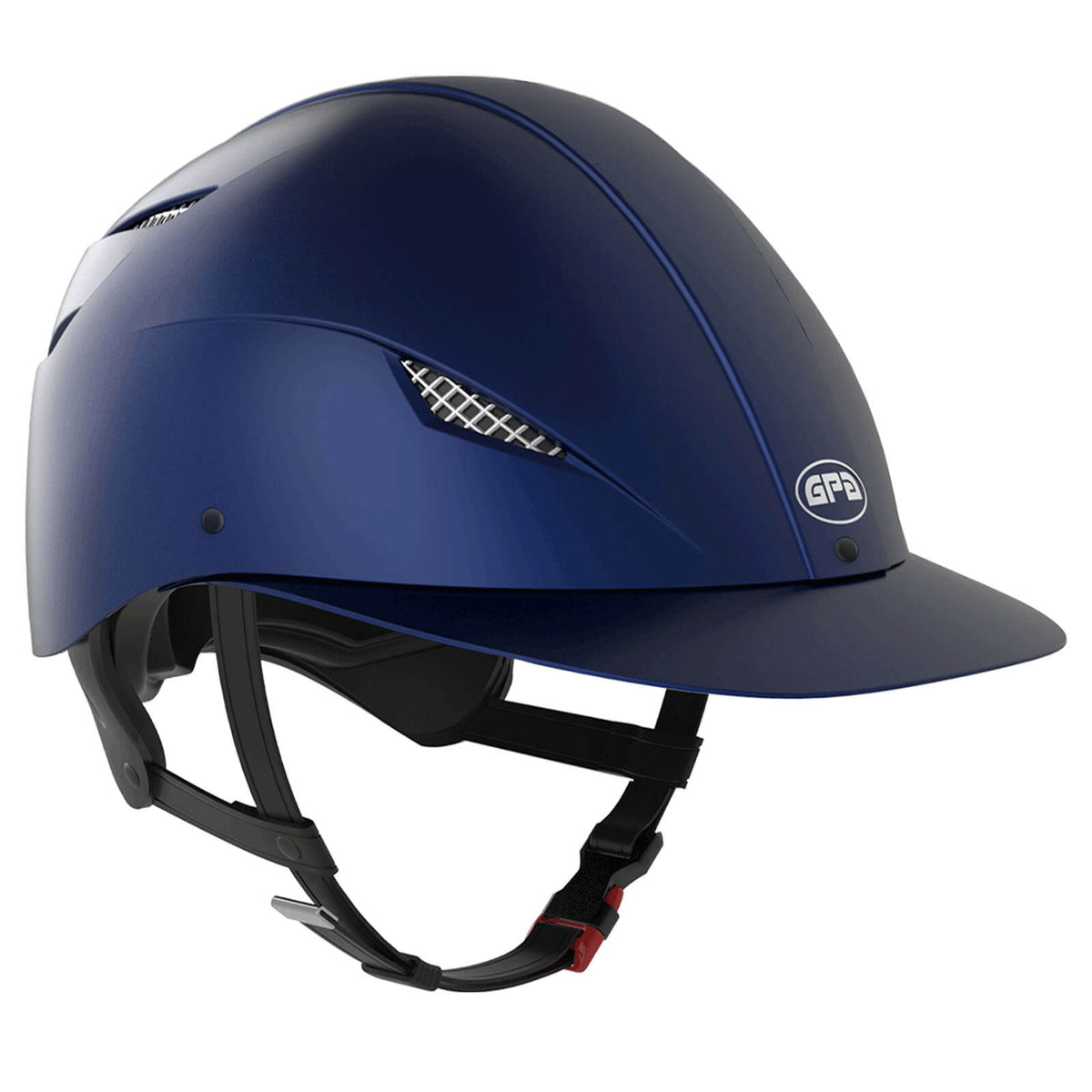 Reithelm Easy Evo Hybrid, Dunkelblau Matt, Produkt allein auf weißem Hintergrund.