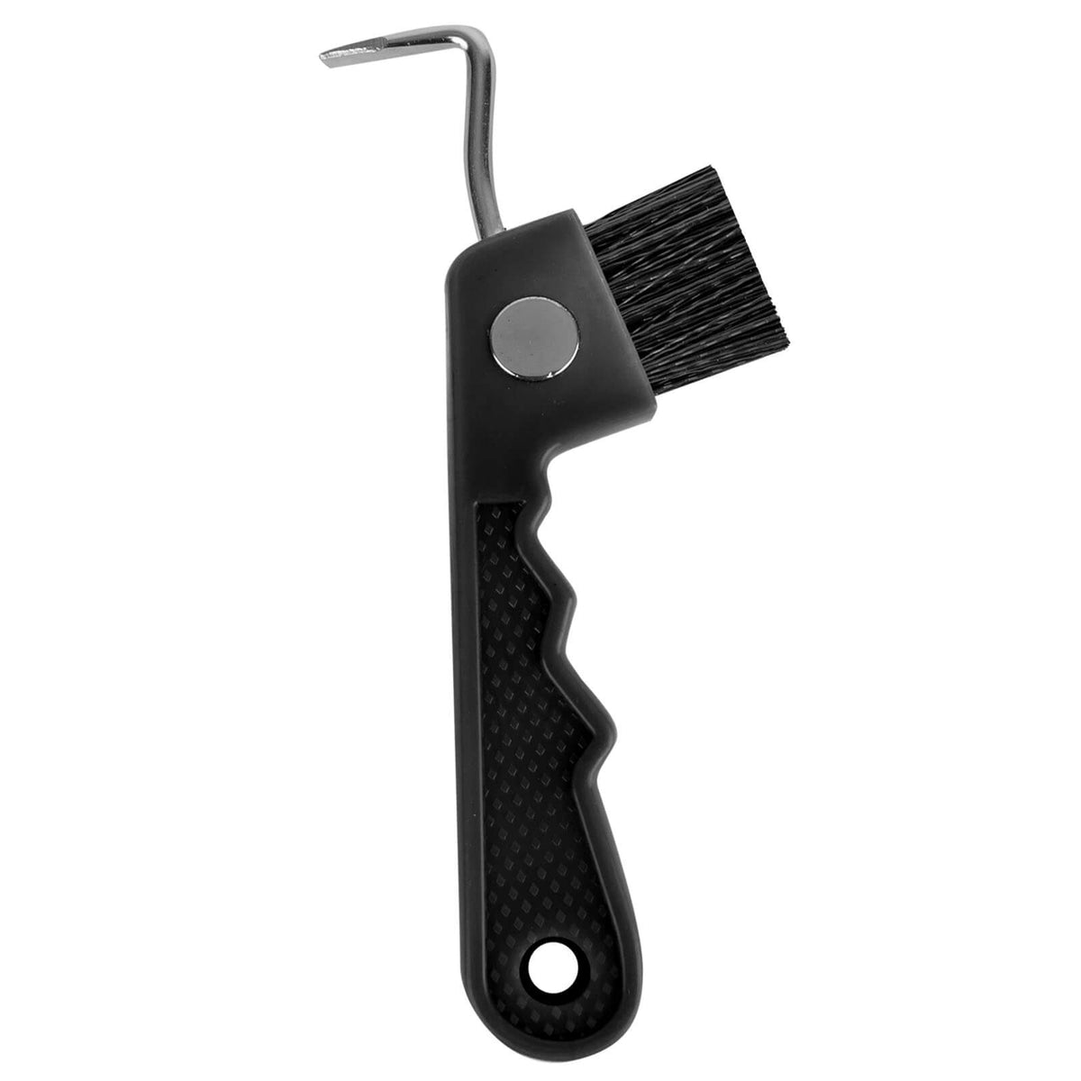 Hufkratzer mit Magnet, Schwarz, Produkt allein auf weißem Hintergrund.