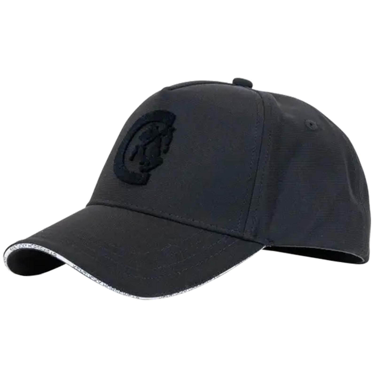 Kappe 3D Logo, Schwarz, Produkt allein auf weißem Hintergrund.