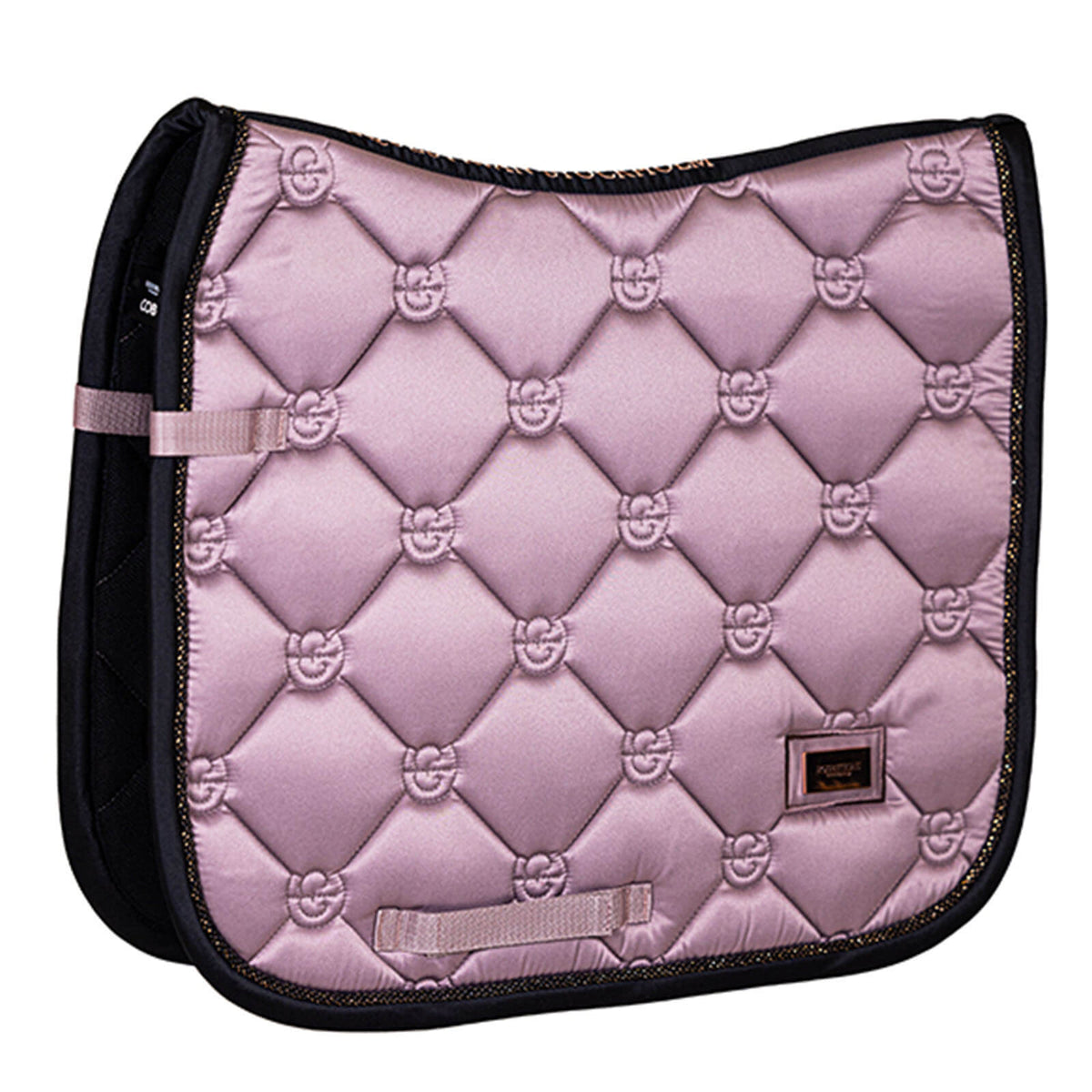 Schabracke Dressur Anemone Dressurschabracke, Rosa, Produkt allein auf weißem Hintergrund.