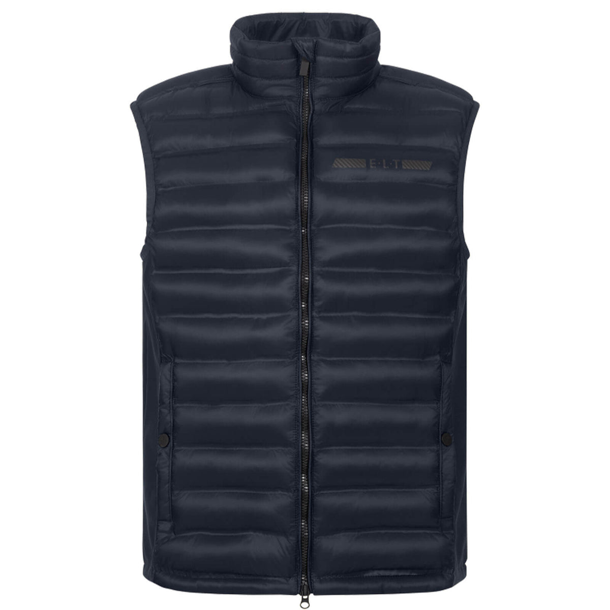 Weste Herren Softshell-Mix Jacke Maine Herrenweste, Tiefblau, Produkt allein auf weißem Hintergrund.