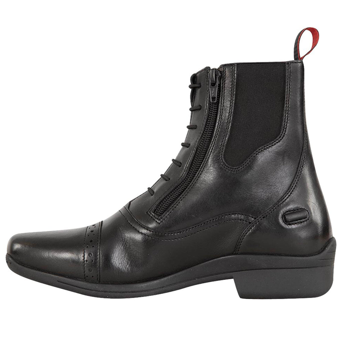 Premiere Stiefelette Jodhpur Oklahoma Jodhpurstiefelette, Schwarz, Produkt allein auf weißem Hintergrund.