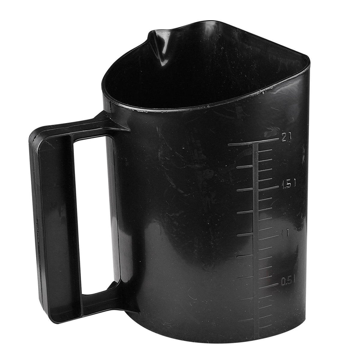 Sackschaufel, 2 l, Schwarz, Produkt allein auf weißem Hintergrund.