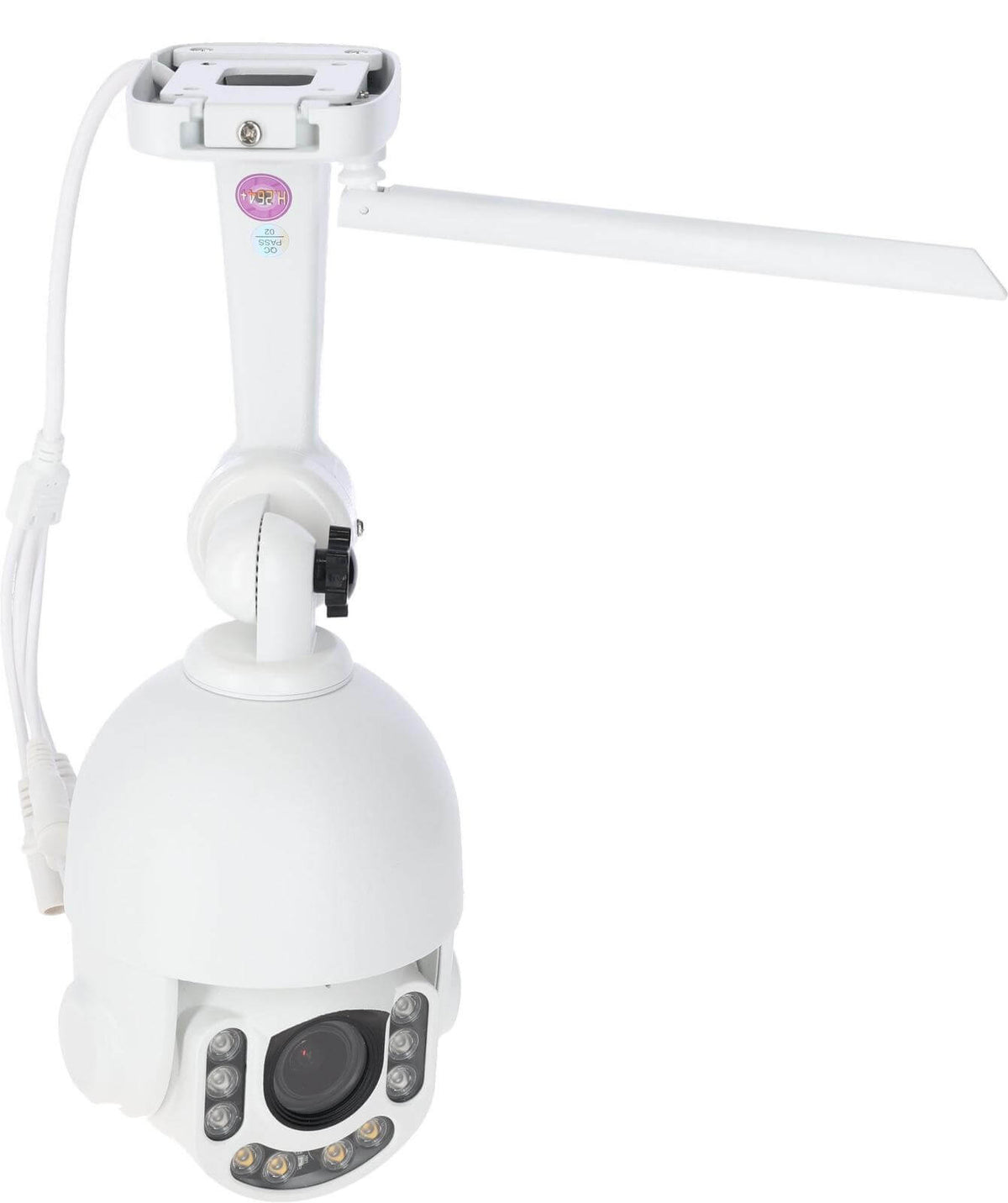 KERBL Kamera IPCam SIM FHD, Weiß, Produkt allein auf weißem Hintergrund.