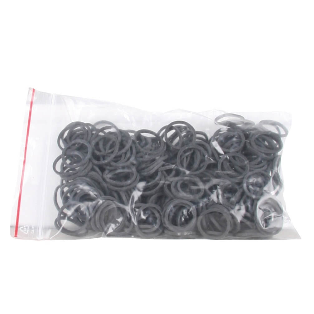 Waldhausen Mähnengummis im Beutel, 50 g, Schwarz, Produkt allein im Beutel auf weißem Hintergrund.