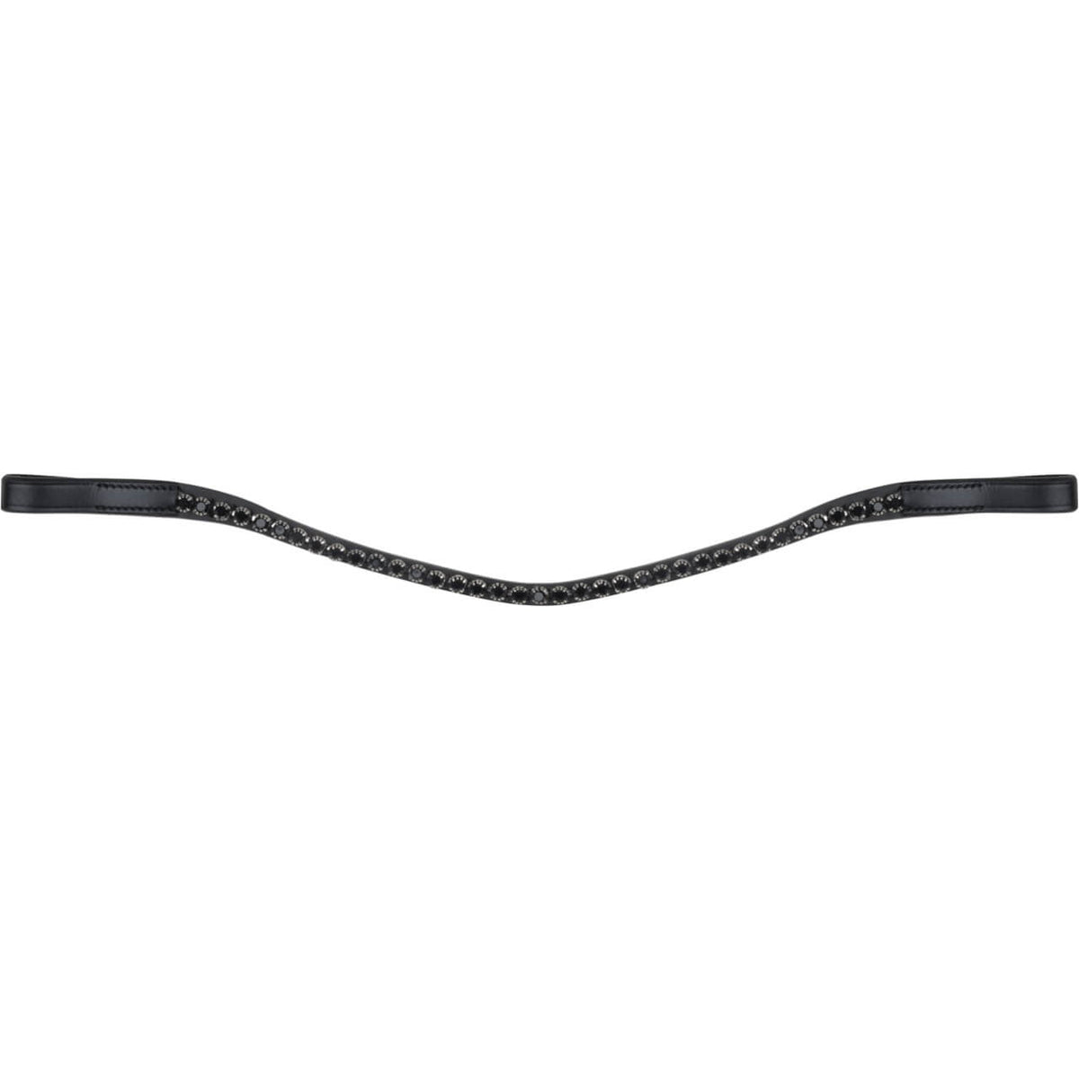 Waldhausen Stirnband X-Line Glam Stirnriemen, Schwarz/Schwarz, Produkt allein auf weißem Hintergrund.