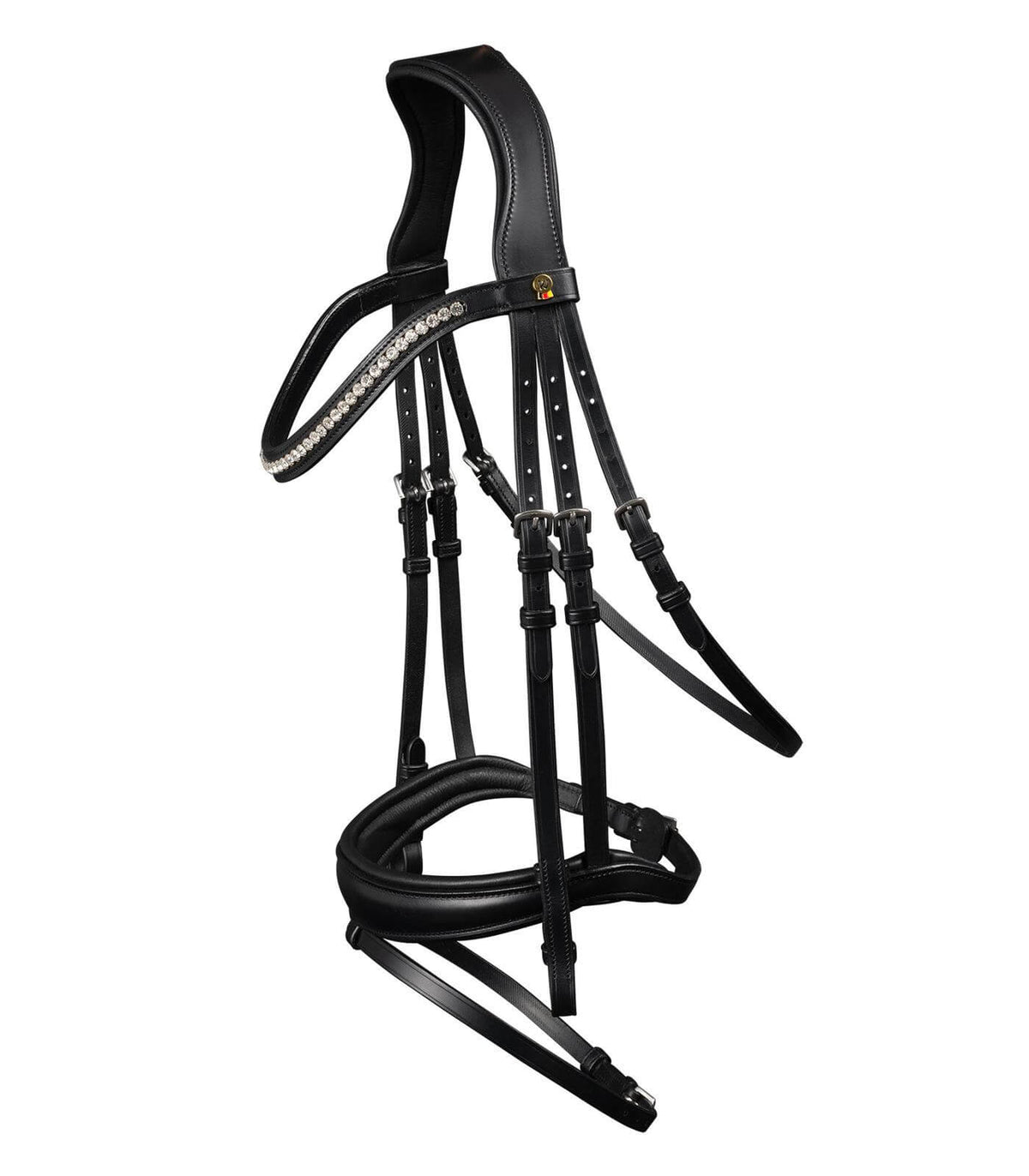 S-Line Trensenzaum Essential, Schwarz, Produkt allein auf weißem Hintergrund.