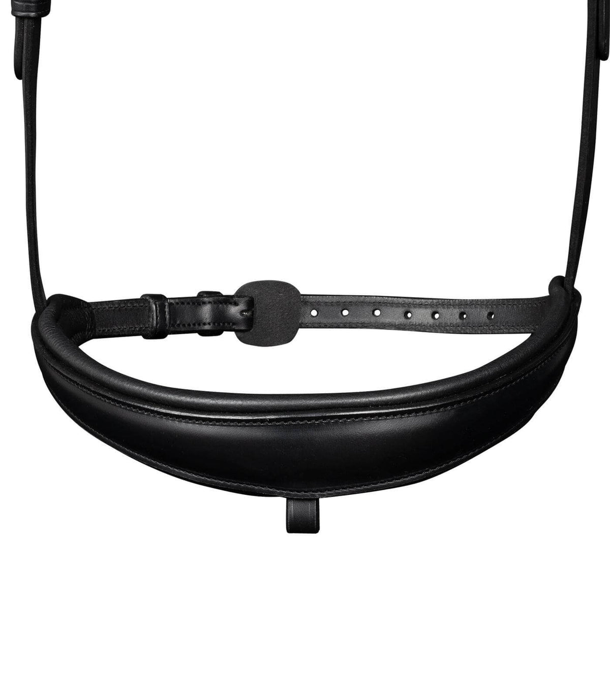 Waldhausen S-Line Trensenzaum Essential, Schwarz, Detailaufnahme des Nasenriemens.
