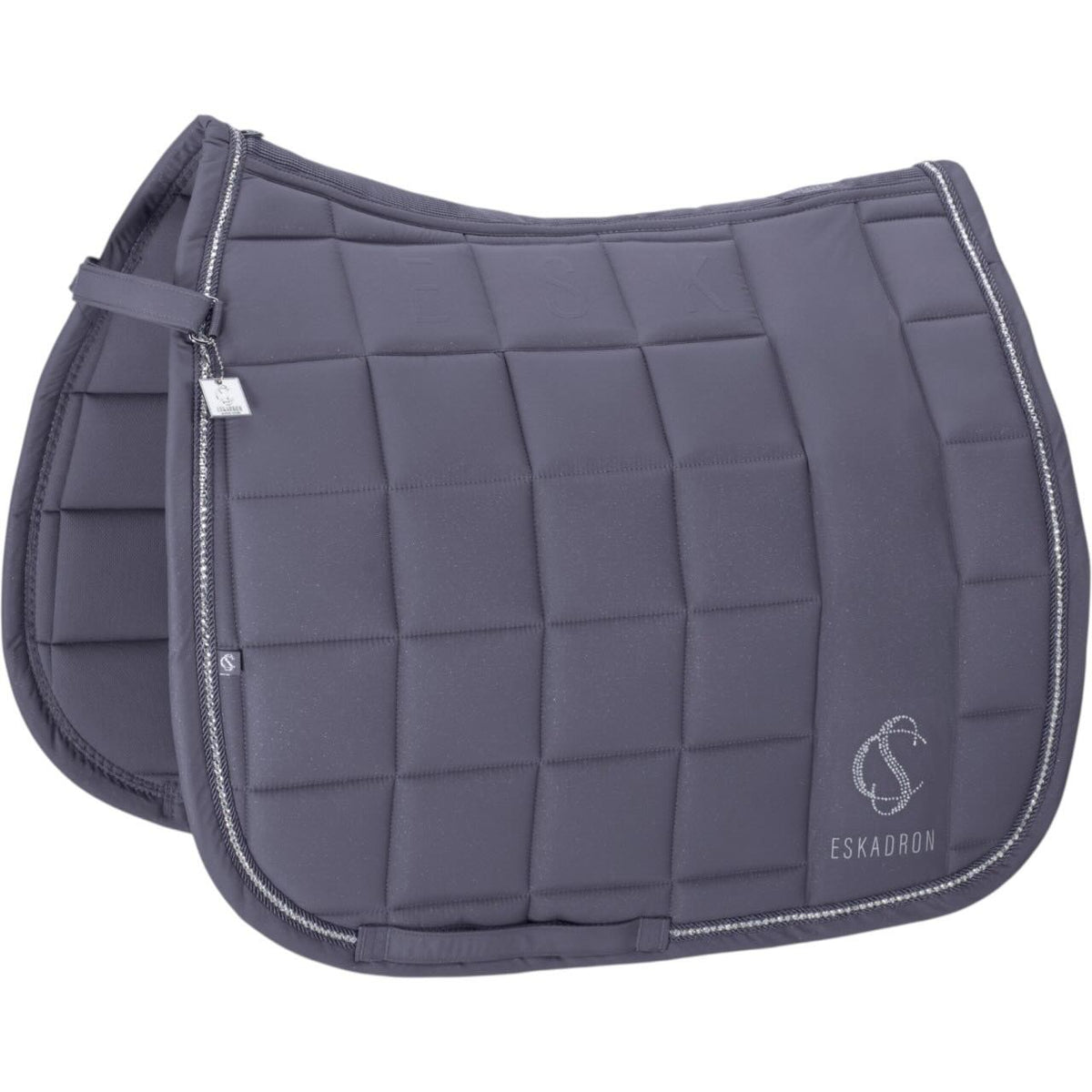 Eskadron Dressurschabracke Big Square Sparkle Classic Sports FS26 Sattelunterlage, Flieder, Produkt allein.