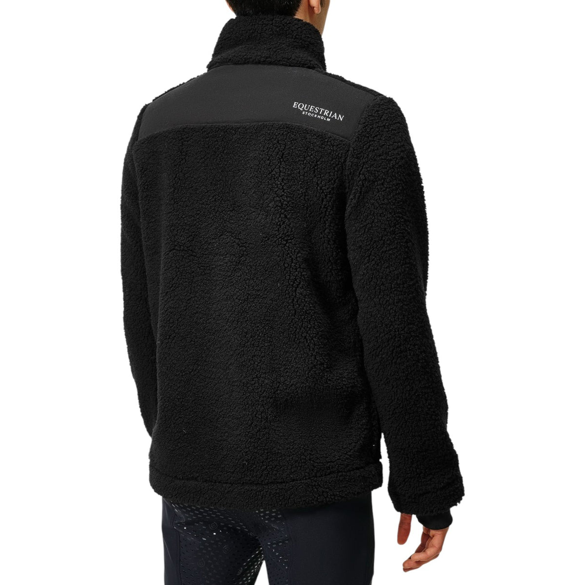 Fleecejacke Herren Black Teddy Jacke