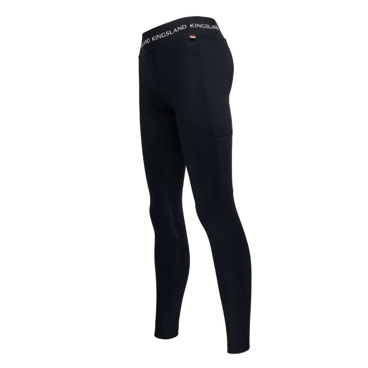 Reitleggings Damen Knee-Grip KLJuni Summer Update 2024 Damenreitleggings, Navy, Produkt allein auf weißem Hintergrund.