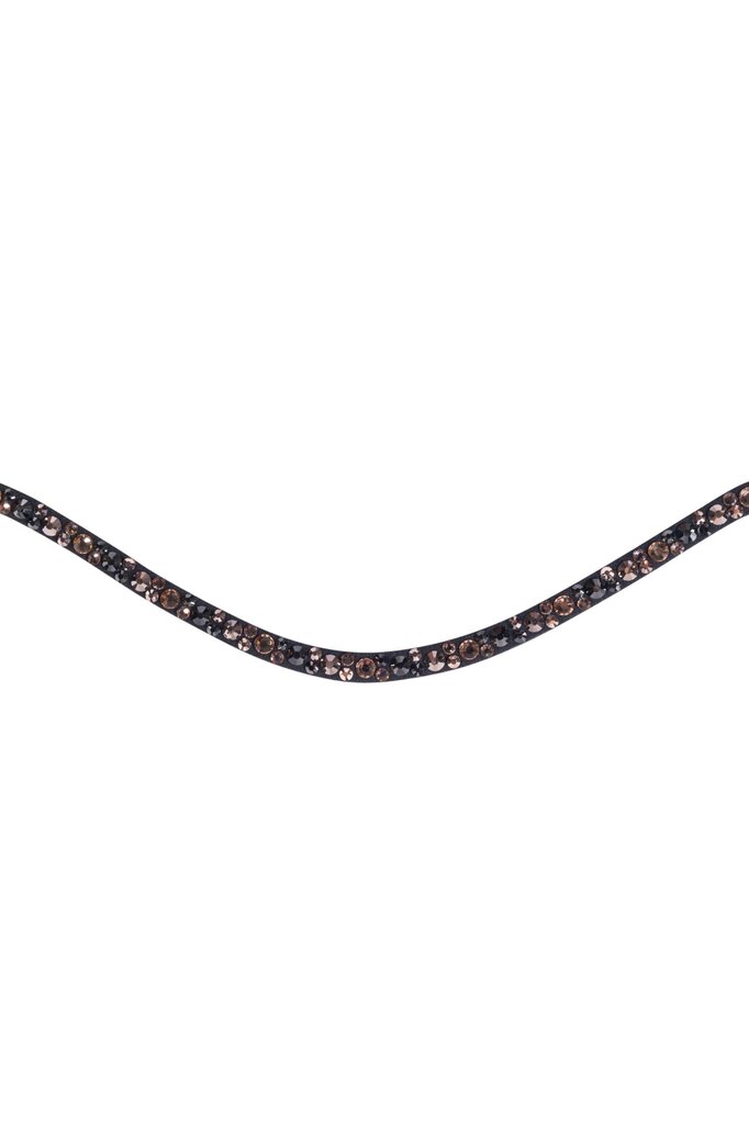 Stirnband Rosegold Glamour Style mit Druckknopf Stirnriemen