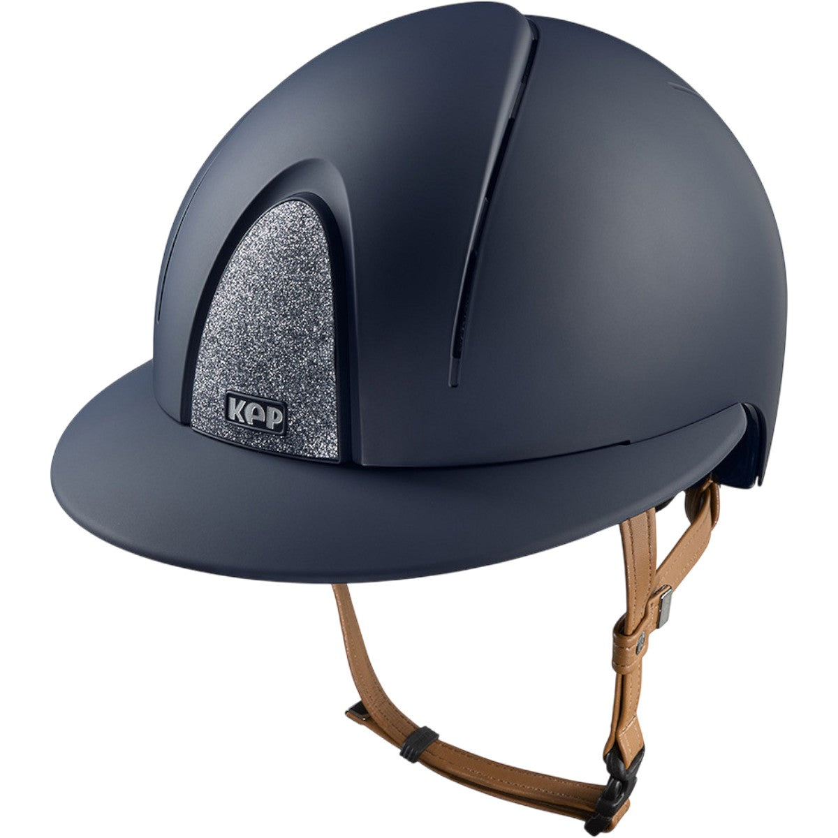 Rijhelm Smart Nova Mat Polo-visor Star Silver met beige kinriem