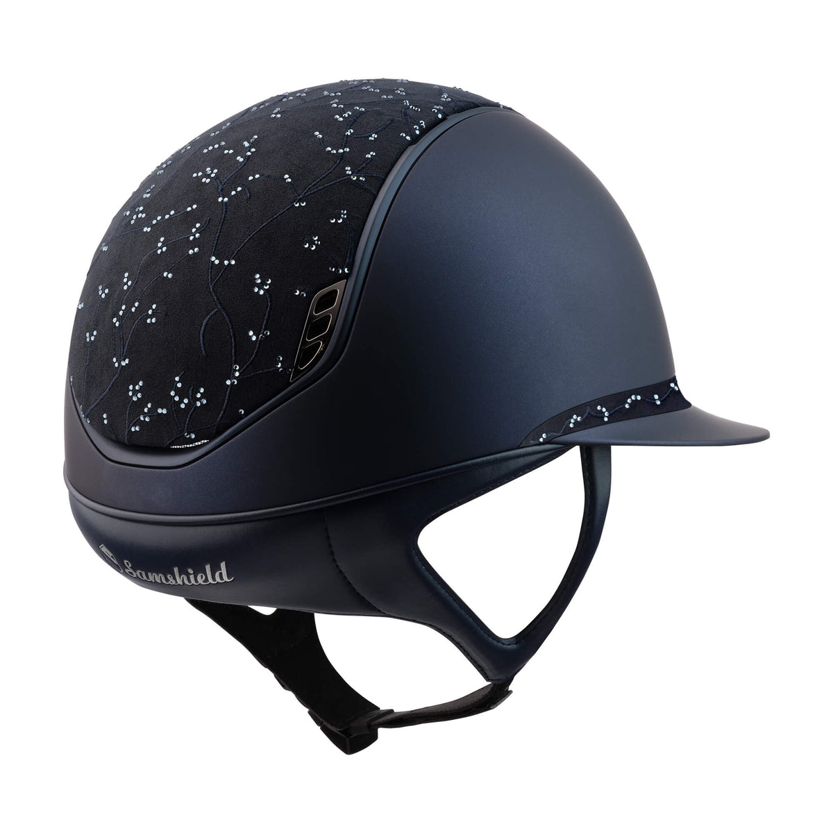Samshield Reithelm Miss Shield Shadowmatt 2.0 Blue Crystal Leaf, Produkt allein.