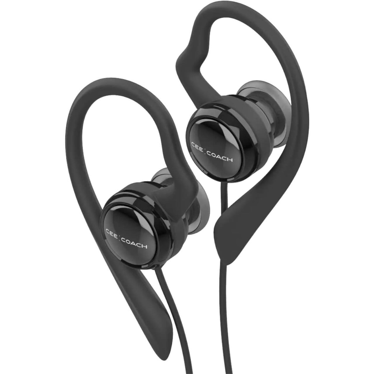 Peiker CEE Headset Stereo mit Ohrbügel, Schwarz, Produkt allein.