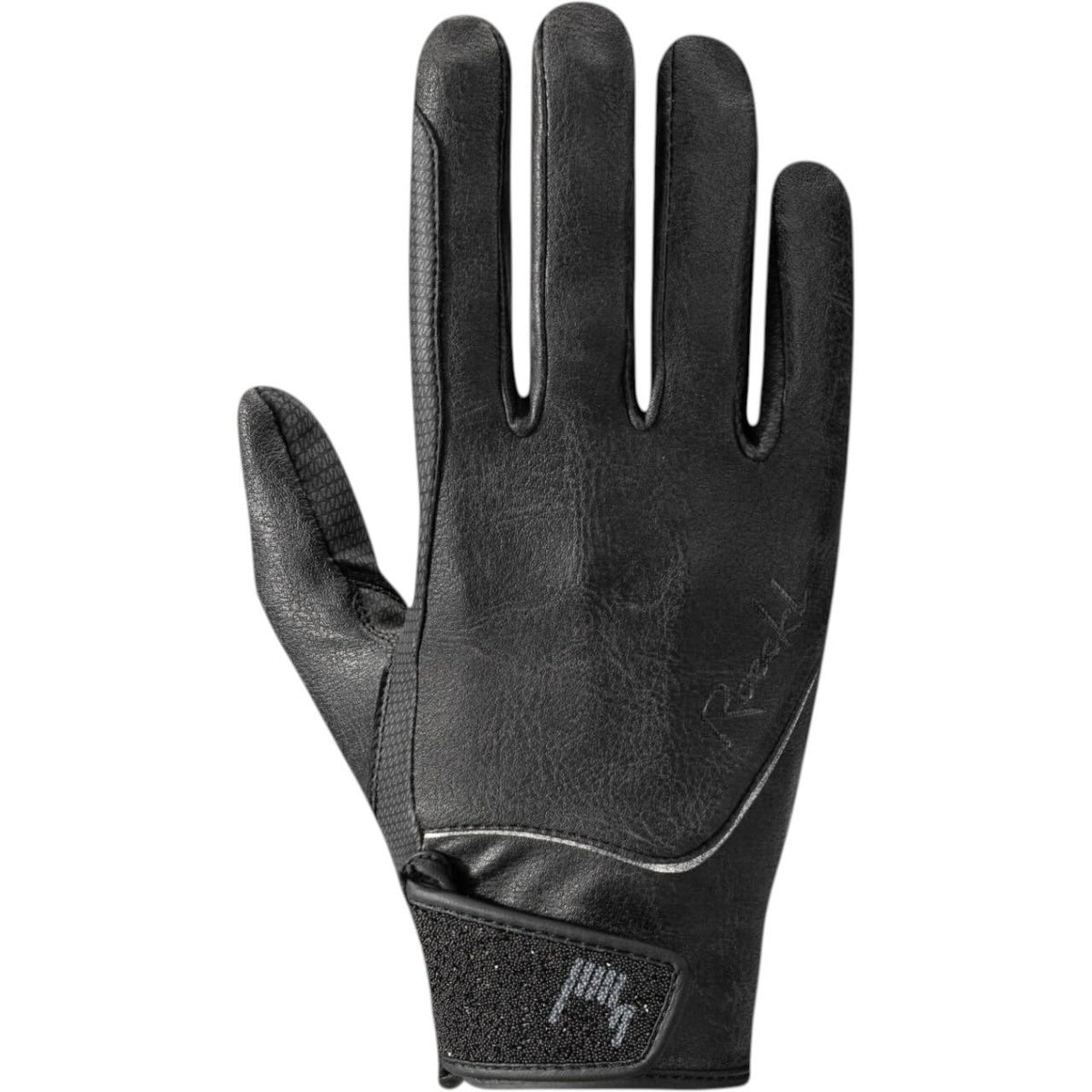 Reithandschuh Lusita Handschuh, Black Stonewashed, Produkt allein auf weißem Hintergrund.