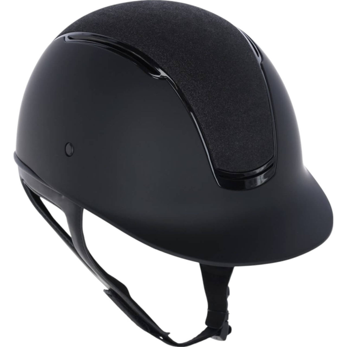 Covalliero Reithelm Eclipse Helm, Schwarz-Matt, Produkt allein auf weißem Hintergrund.