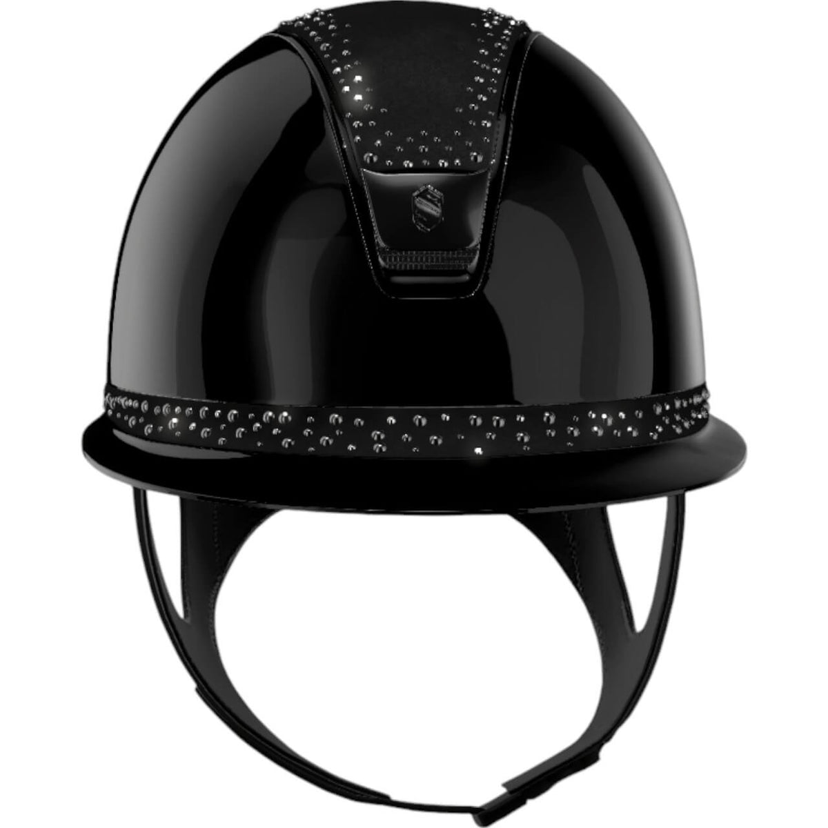 Samshield Reithelm Miss Shield 2.0 SG/ Top Night Pearls Blk/ Chrome Blk/Chrome Blk/Frontband Night Pearl Blk, Schwarz, Produkt allein.