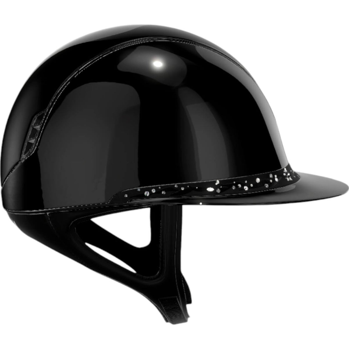 Samshield Reithelm Miss Shield 2.0 SG/ Top SG/Chrome Black/Chrome Black/ Flower Jewelry Black, Schwarz, Produkt allein.