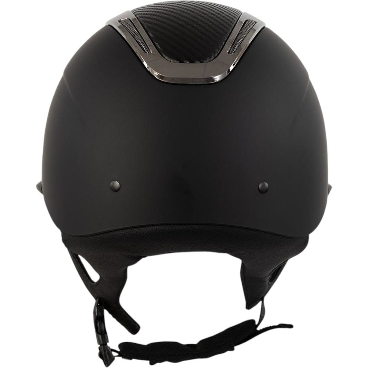 BR Reithelm Zeta Sport Helm, Schwarz, Produkt allein auf weißem Hintergrund.