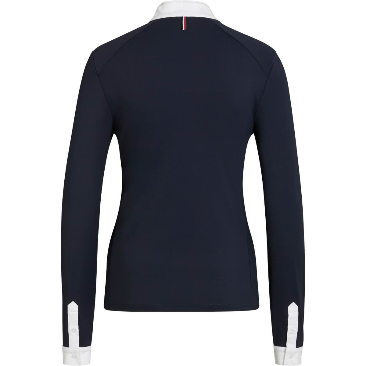 Tommy Hilfiger Equestrian Turniershirt Damen Langarm Taylor HW 2025 Baselayer, Dunkelblau, Produkt allein auf weißem Hintergrund.