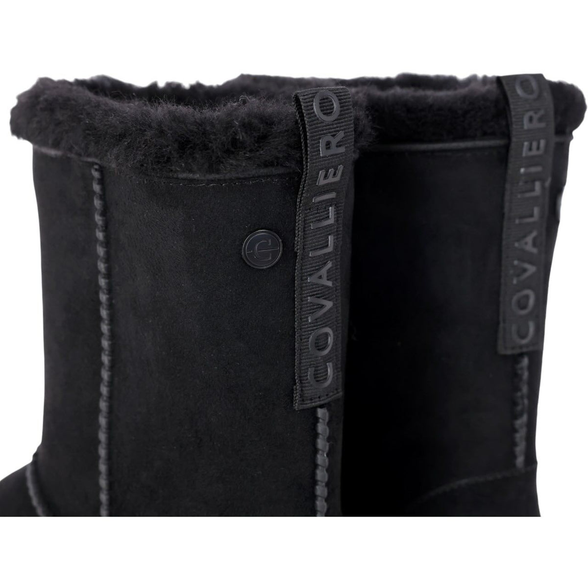 Covalliero Winterstiefel Damen Grande HW 2025 Stiefel, Schwarz, Detailaufnahme der Stiefel.
