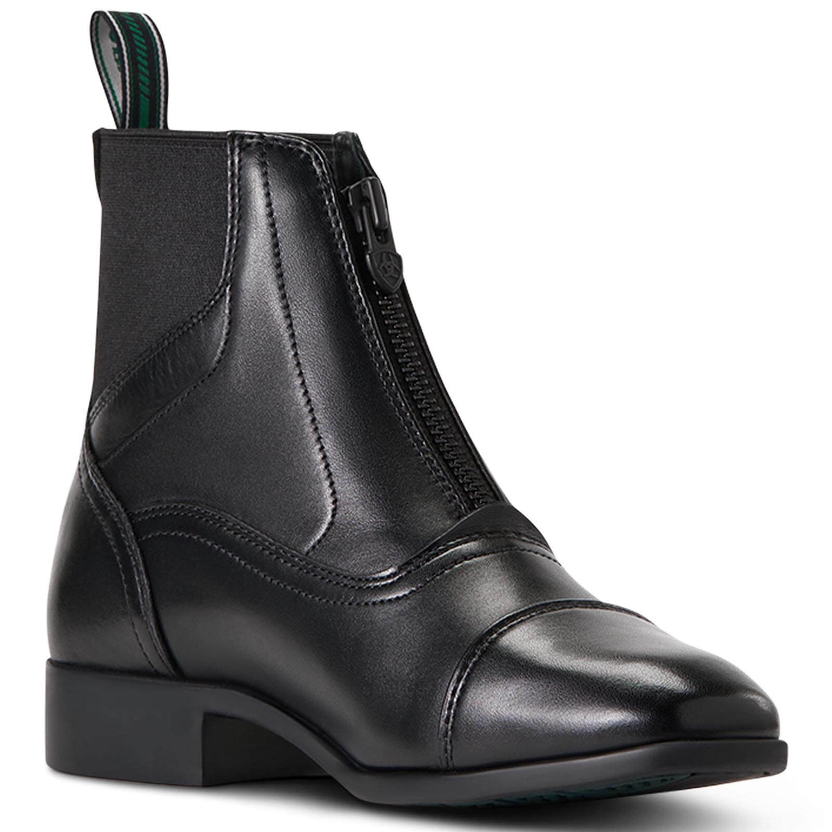 Ariat Stiefelette Damen Palisade Paddock Classic Reitstiefelette, Schwarz, Produkt allein auf weißem Hintergrund.