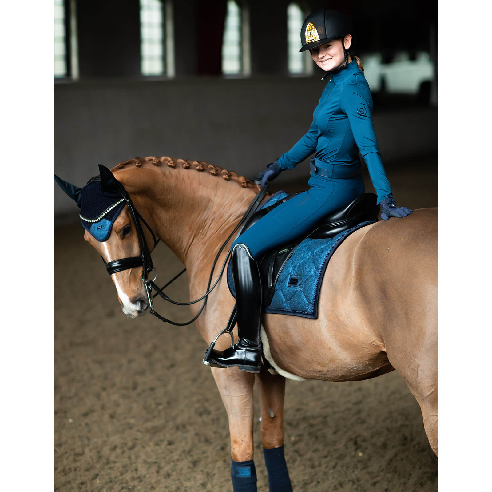 Fliegenhaube Blue Meadow Glimmer Fliegenmütze