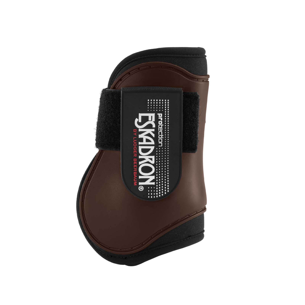 Eskadron Gamaschen Compact Hinterbein Basics Beinschutz, Dark Brown, Produkt allein auf weißem Hintergrund.