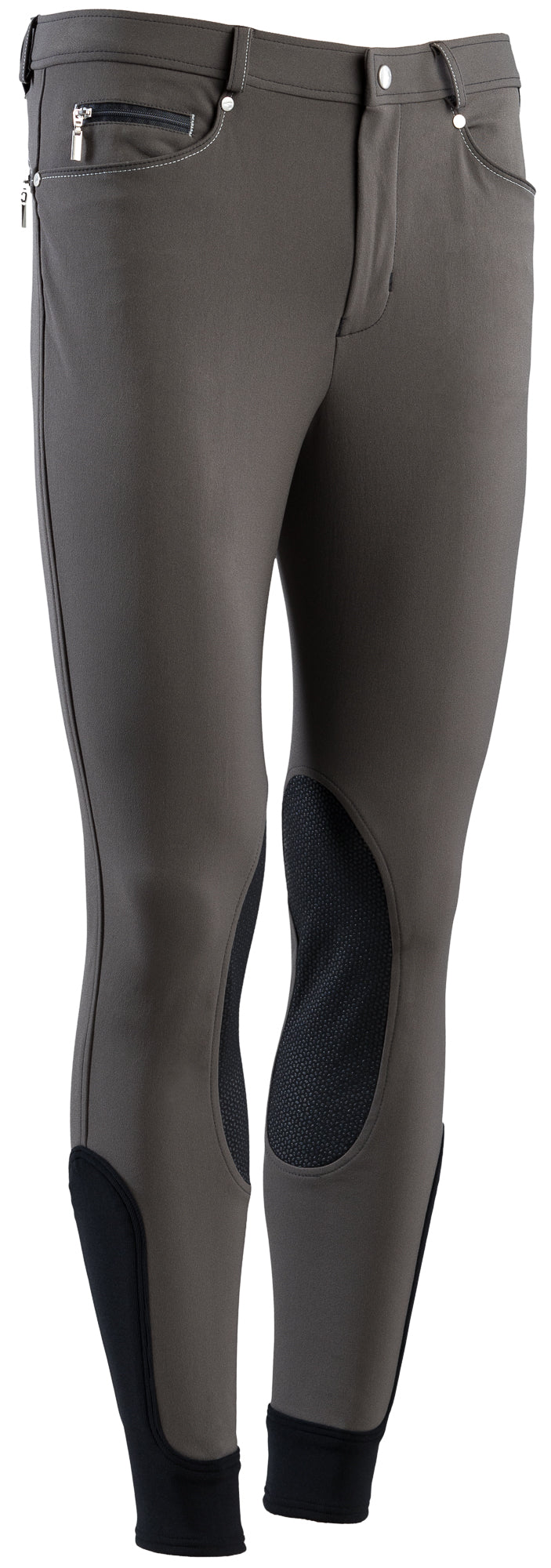 Euro-Star Herren Reithose Active Knee Grip, Truffel, Produkt allein auf weißem Hintergrund.