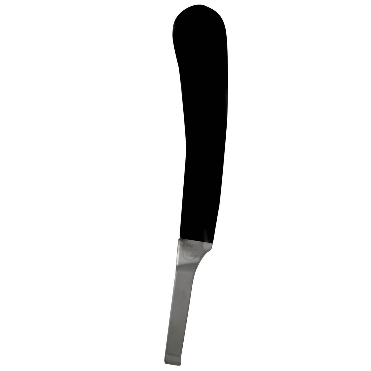 Waldhausen Hufrinnmesser, Schwarz, Produkt allein auf weißem Hintergrund.