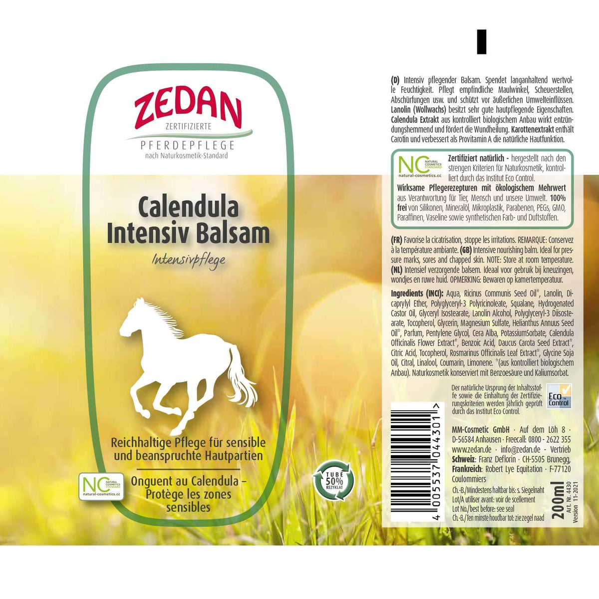 Calendula Intensiv Balsam Wundheilung Pferd