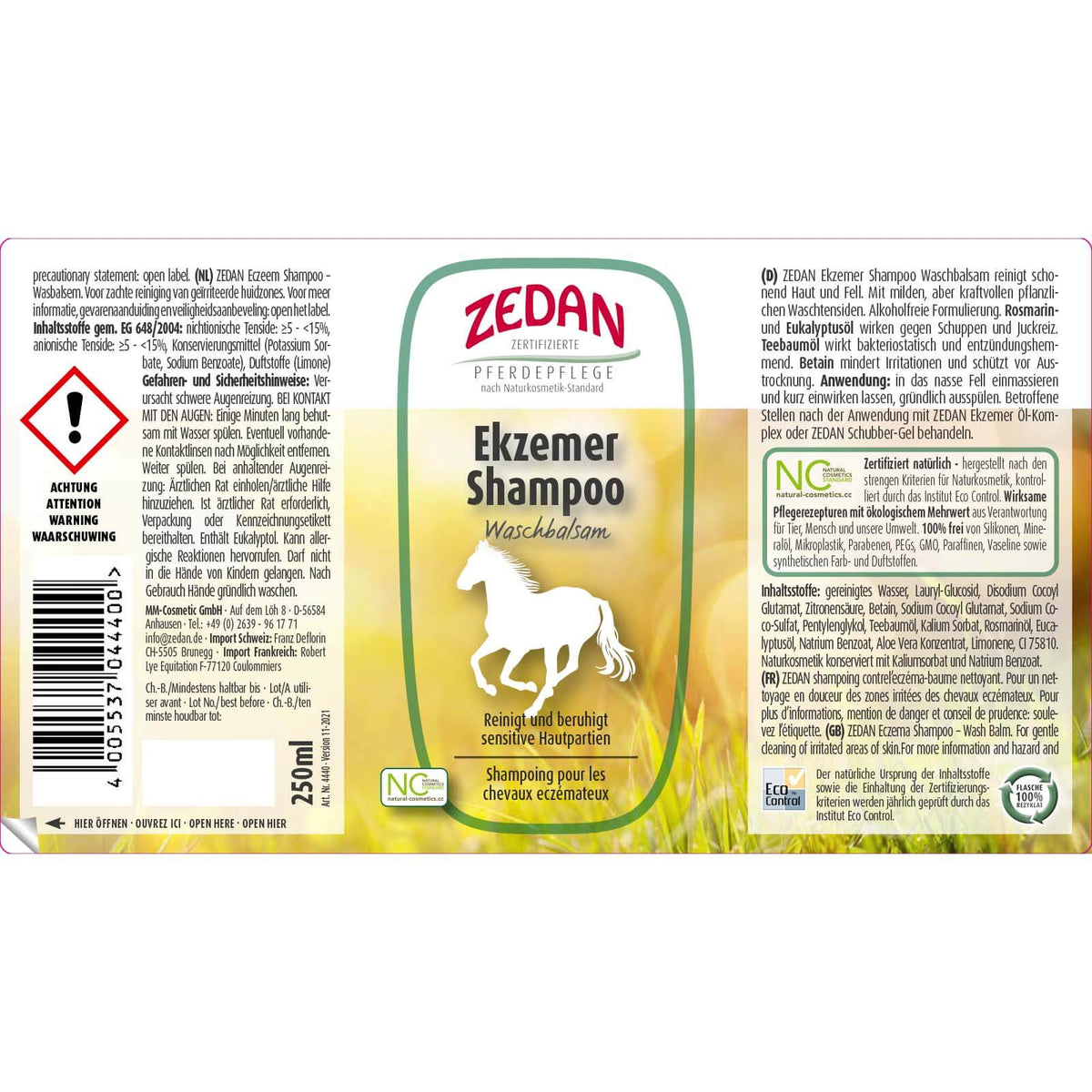 Ekzemershampoo - Waschbalsam Pferde
