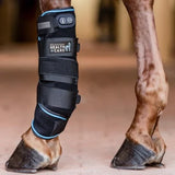 Pferdebein mit Verband und Stützbandage, Sehnenschaden – Was nun?