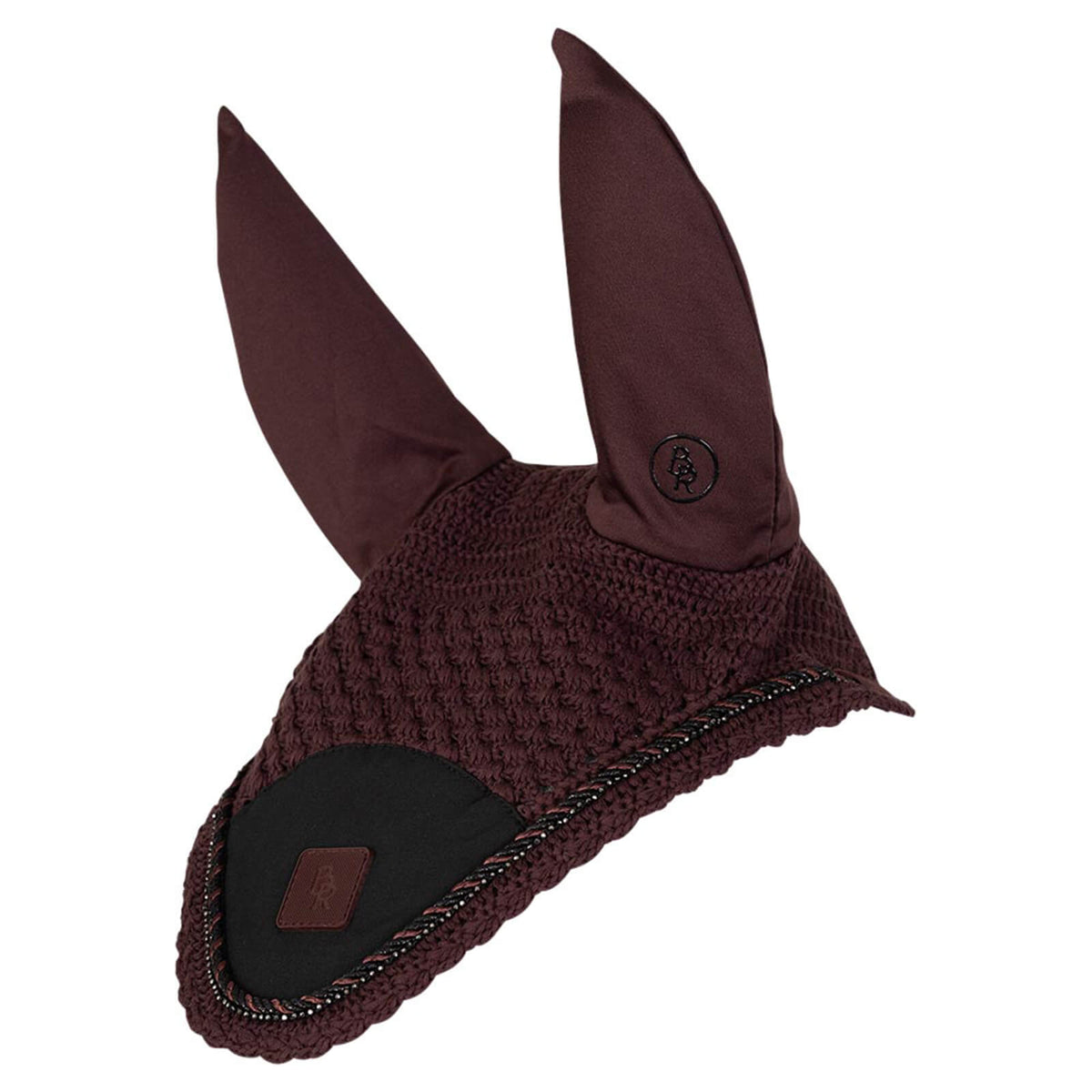 Ohrenhauben HW 2024 Femme Lycra Fliegenohren, Fudge, Detailaufnahme der Ohrenhaube auf weißem Hintergrund.