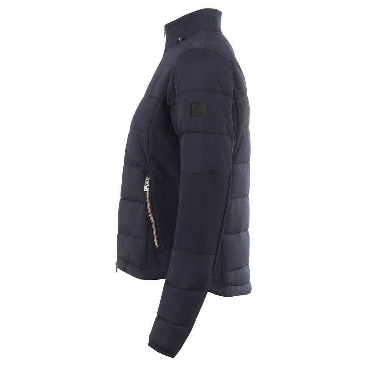 Hybridjacke Damen Cavalhybrid Jacke, Dunkelblau, Produkt allein auf weißem Hintergrund.