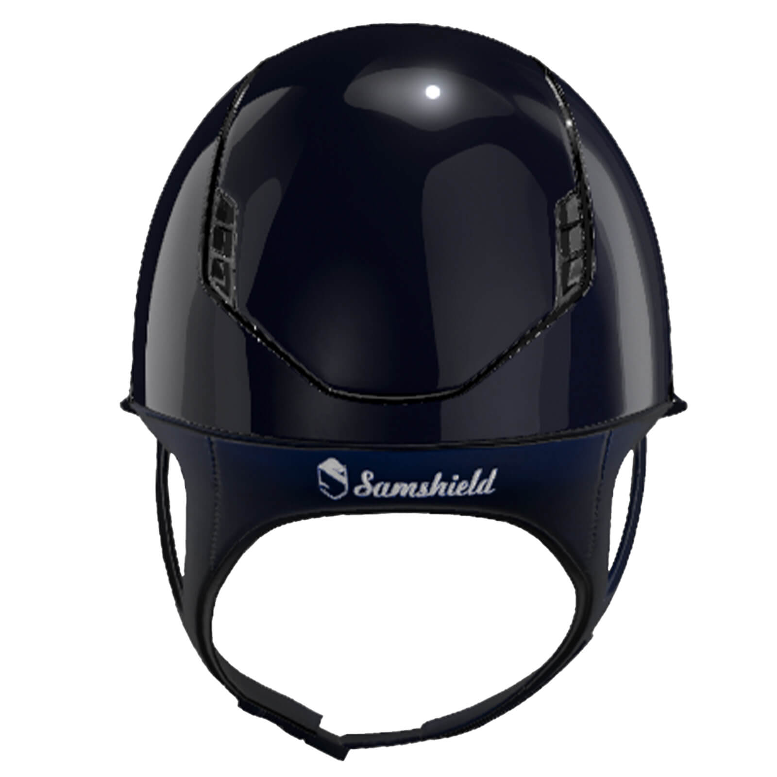 Reithelm Miss Shield 2.0 Blue SG Top + Frontal Band Shadowglossy Trim + Blason Black Chrome 5SW