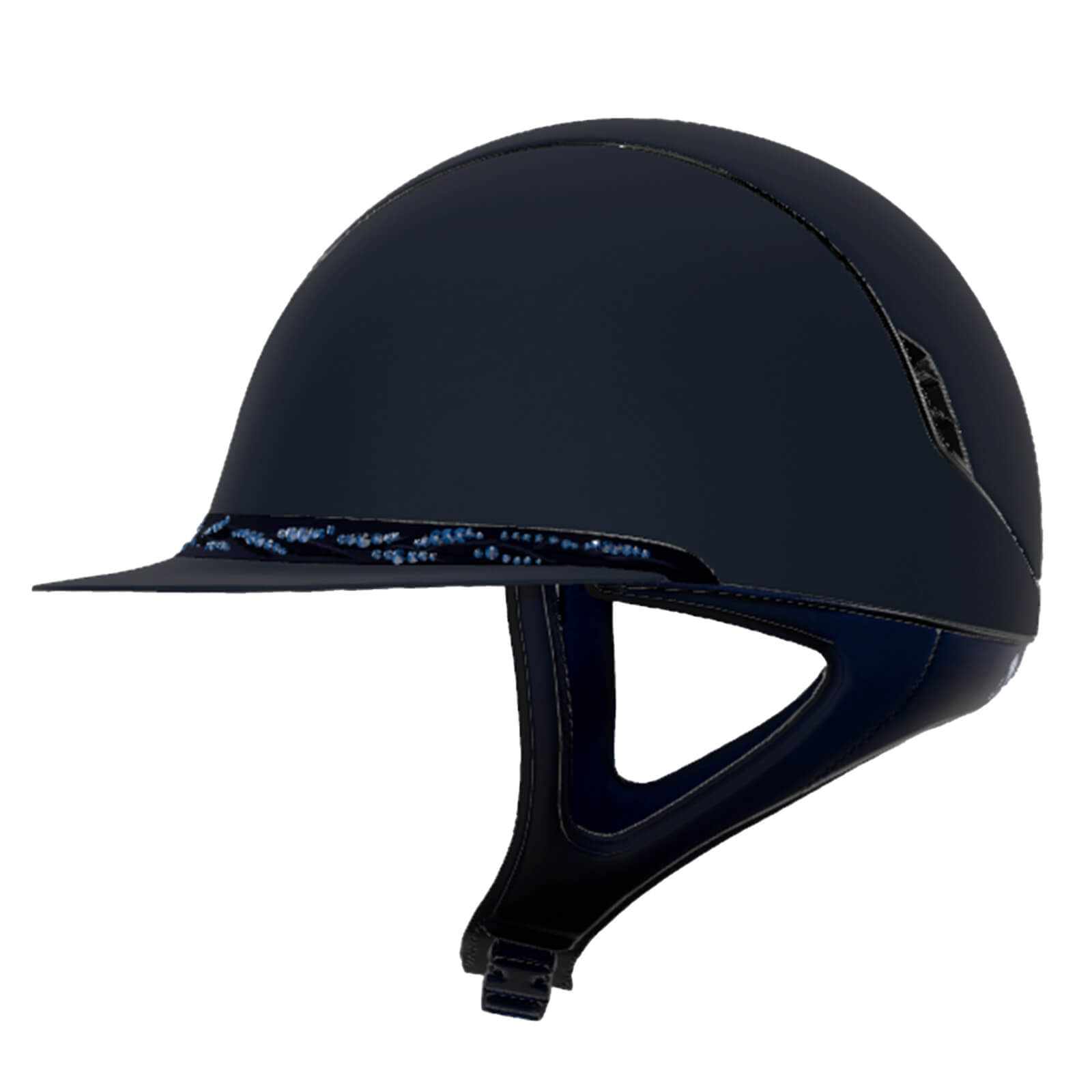 Reithelm Miss Shield 2.0 Blue SM Top Alcantara Frontal Band Flower Sw Trim + Blason Blake Chrome