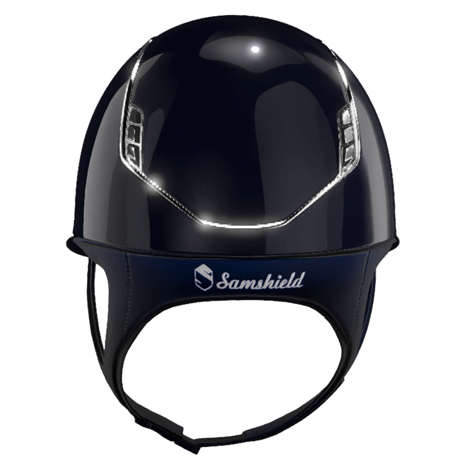Reithelm Miss Shield 2.0 Blue SG Top SG Frontal Band Flower Swarovski Jewelry Trim + Blason Chrome