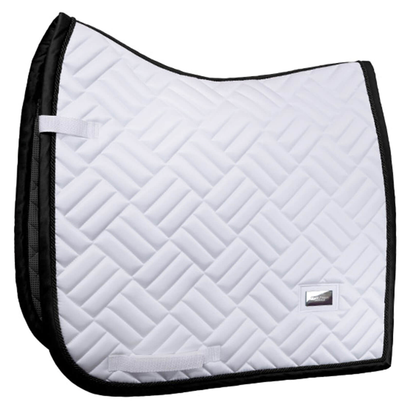 Equestrian Stockholm Schabracke Dressur Modern White Black Edition Dressurschabracke, White Black, Produkt allein.