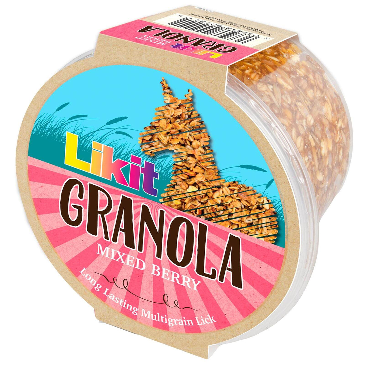 Likit Leckstein Müsli 550g, Mixed Berry, Produkt allein auf weißem Hintergrund.
