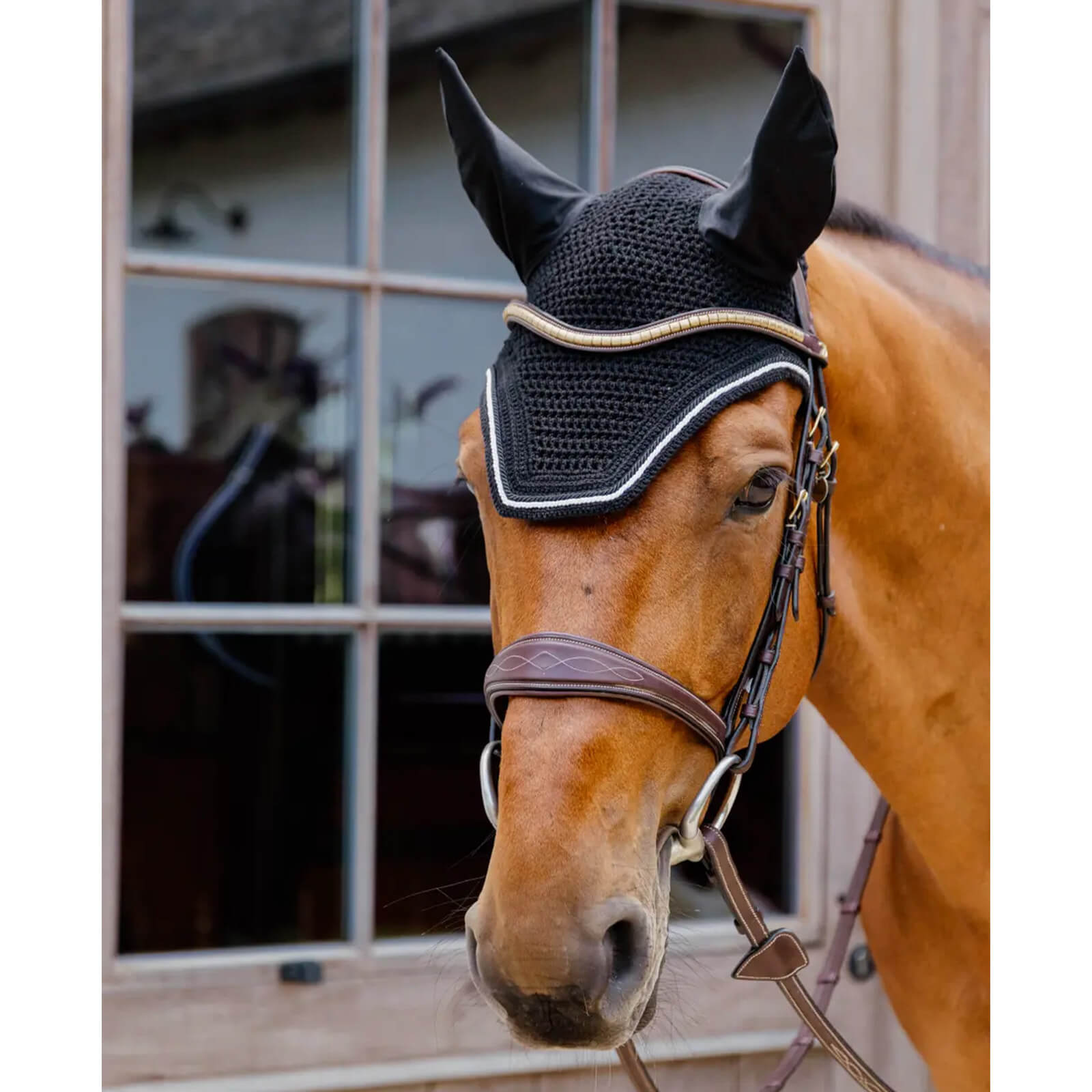 Fliegenmütze Geräuschlos Fly Veil Wellington Diamond Rope Soundless Fliegenohren