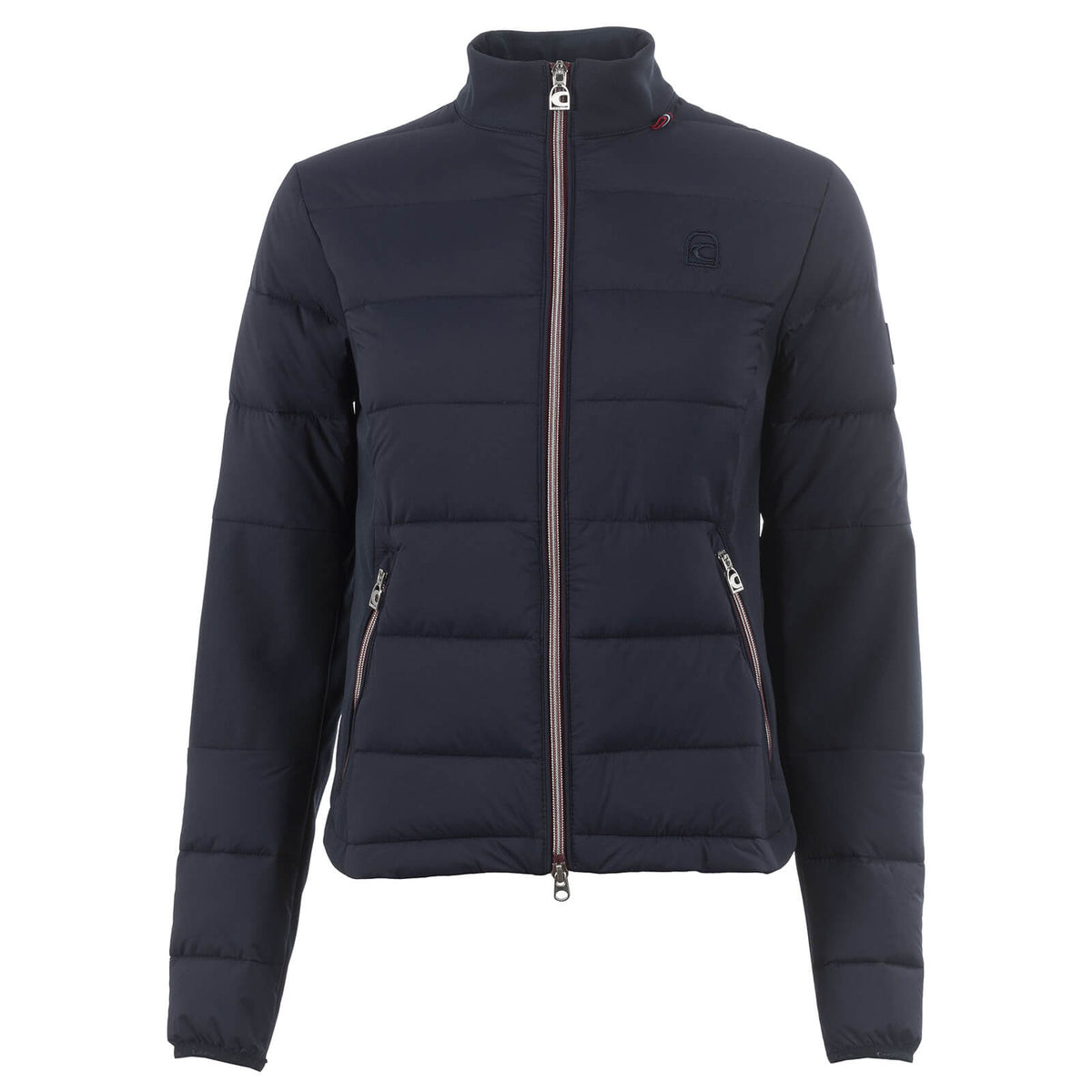 Hybridjacke Damen Cavalhybrid Jacke, Darkblue, Produkt allein auf weißem Hintergrund.