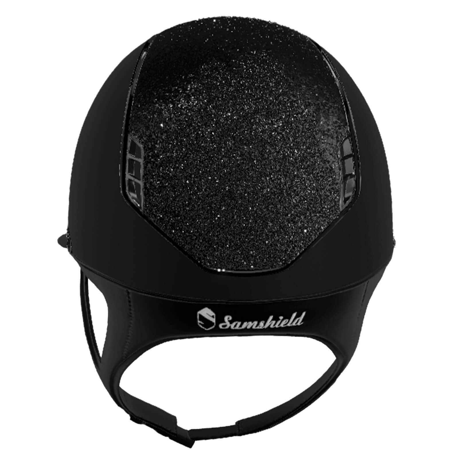 Reithelm Miss Shield 2.0 Black Shadowmatt Top + Frontal Band CrFabric Trim + Blason Black Chrome