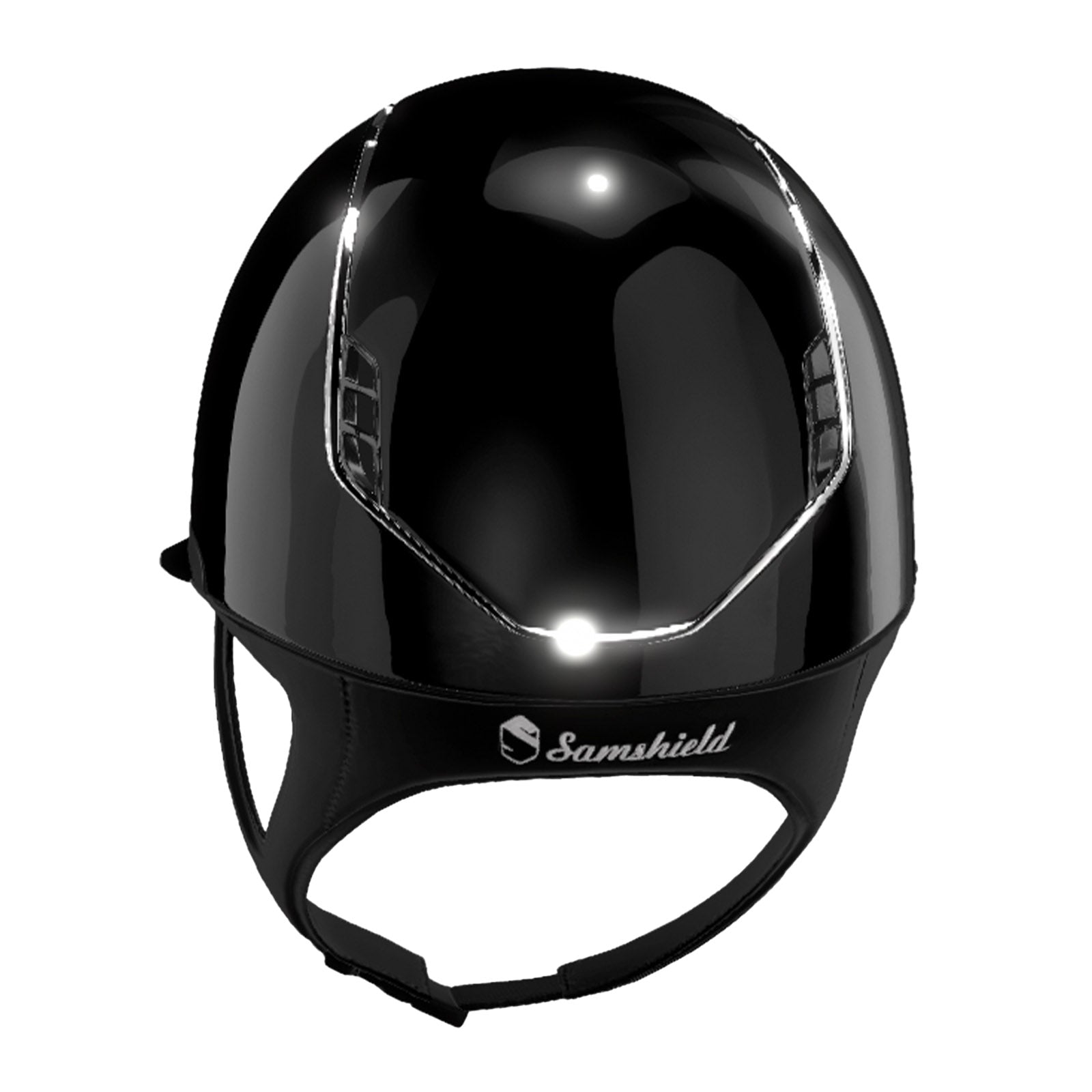 Reithelm Miss Shield 2.0 Black SG Top SG Frontal Band Leder Trim Chrome Silver 5 SW Blason Chrome Bl