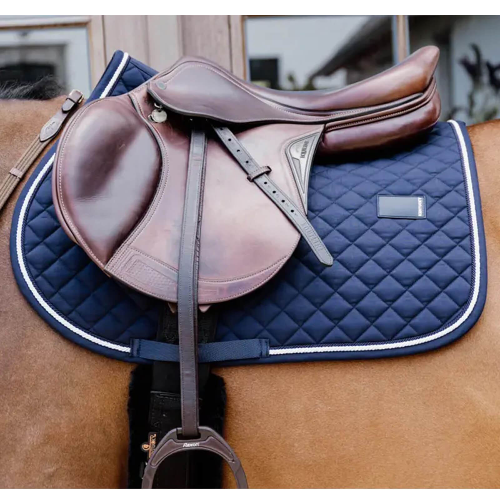 Springschabracke Saddle Pad Diamond Rope Jumping Schabracke