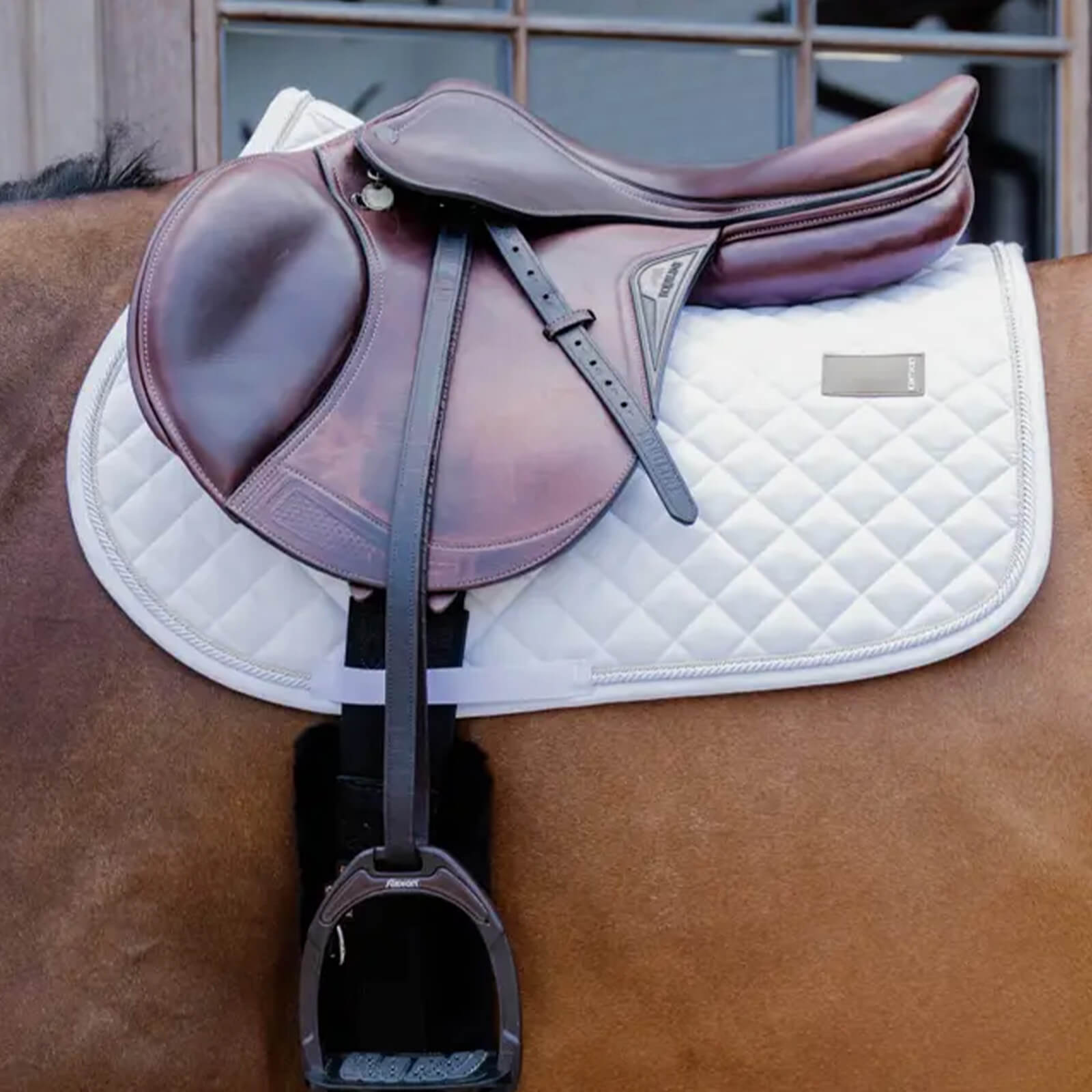 Springschabracke Saddle Pad Diamond Rope Jumping Schabracke